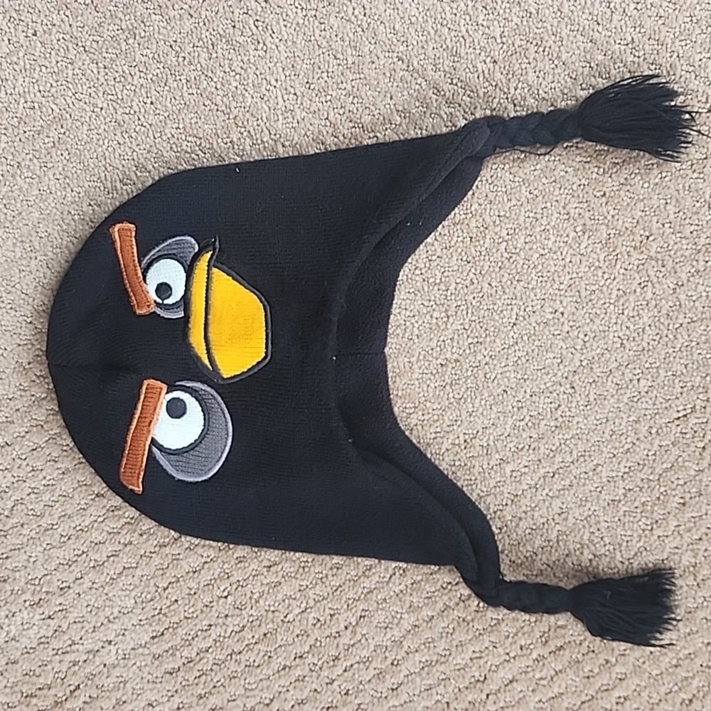 Angry Birds licensed Black Bird youth Cold Weather Beenie